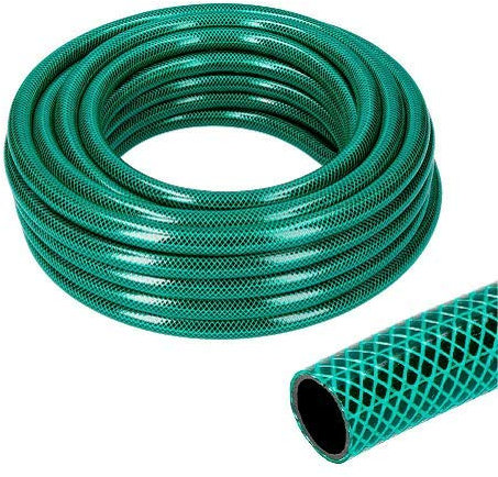 CABLEPELADO Manguera jardín, Manguera de riego, Manguera para exteriores, Manguera flexible, Diámetro manguera de 12.5 mm 1/2 pulgadas, Longitud de 20 Metros, Color Verde
