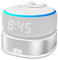 Fanxoo ED3 batteriesockel für Echo Dot 3rd Generation, tragbare Ladeleistung für Echo Dot 3rd, dot Zusatzstromzubehör (Nicht enthalten Alexa)(Weiß-37W)