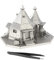 Metal Earth Fascinations Harry Potter Rubeus Hagrid Hütte 3D Metall Modellbausatz Bundle mit Pinzette