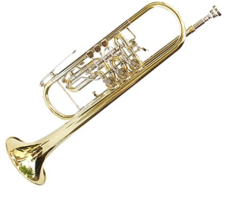 Standard-Trompeten-Instrument Dreiton-Flachschlüssel-Trompete B-Trompete Drehventil Mit Drei Knöpfen, Kein Geräusch Student Trompete
