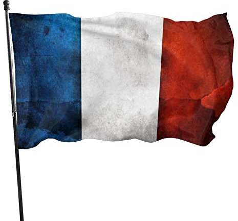 Drapeau Français Vintage Jardin Drapeaux Décoratifs À L'extérieur Maison Salle Parties 3 X 5 Pi