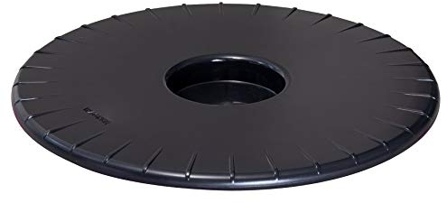 WAGNER Pflanzenroller ULTRAFLAT Ø 30 x 3 cm, für den Innenbereich mit laufleichtem Kugellager, Extra Flacher Kübelroller aus ABS Kunststoff, schwarz, wasserabweisend, Tragkraft 100 kg - 20045201