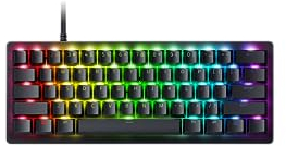 Razer Huntsman V3 Pro Mini (Switches Analog) – 60% optische Gamer-Tastatur (Schnellspanner, 0,1–4 mm verstellbare analoge Schalter, PBT Doubleshot-Tasten) AZERTY-Tastatur, Schwarz FR Layout