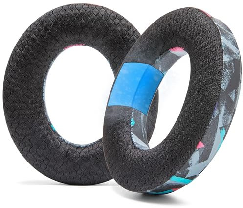 WC Freeze Momentum 4 – Kühlende Gel-Ohrpolster für die kabellosen Over-Ear-Kopfhörer Sennheiser Momentum 4 von Wicked Cushions – mehr Komfort, Dicke und Schallisolierung | 90's Black