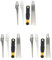 Set di 3 seghe manuali manuali da giardino per giardinaggio all'aperto potatura rami senza custodia per sega