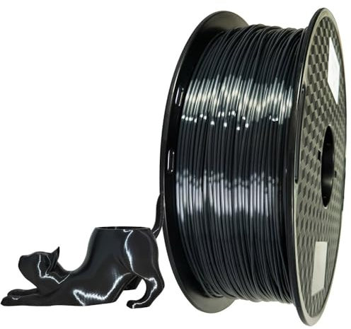CC3D Seidiges TPU-Filament, schwarz, 1,75 mm, 1 kg, 3D-Druckmaterialien, FDM, flexibles TPU-Seiden-Filament für 3D-Drucker, 57D TPU, härter als 98A Seiden-Filament