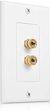 Fangxuee 2 Pfosten Lautsprecher Wand Platte Heim Wand Platte Audio Panel für 1 Lautsprecher