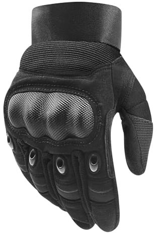 COTOP Motorradhandschuhe Herren, Robust Handschuhe Motorrad mit Protektoren, Sommer Leichte Handschuhe mit Touchscreen für Motocross, Moped, Mofa, Roller Vespa (M)