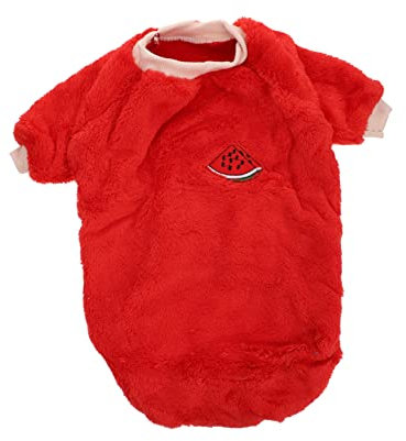 ROMISBABA 1pc Cartoon Dog Costume Coat Fruit Pattern for Dogs Warm Apparel for Fall and Adorable for Parties and Everyday Wear