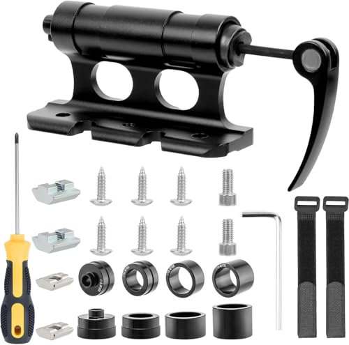 Support de Fourche de vélo, Support de Fixation de Fourche de Vélo, Bloc de Vélo Polyvalent, Alliage D'aluminium Support de Fourche de Vélo avec Blocage Rapide,pour Remorque ou Porte-Bagages de Camion