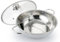 BESTYASH Olla Inoxidable con Tapa de Vidrio Olla Caliente Dual de 30 Cm Antiadherente para Fiestas y Restaurantes Compatible con Cocina de Inducción y Gas