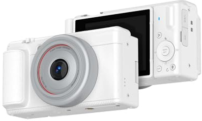 VELATEMOR 5K Digital Camera, 80MP Auto Focus Stabilization 180 Degree Flip Screen Portable Camera, 16x Zoom Compact Vlog Travel for Photography Enthusiasts and Professionals (White)