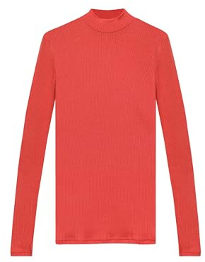 Dilling Merino Langarmshirt Damen Schwarz – Merinowolle Shirt Stehkragen | 100% Bio-Merinowolle, fein geripptes Stehkragen-Langarmshirt für Damen - leichtes Unterhemd für Alltag