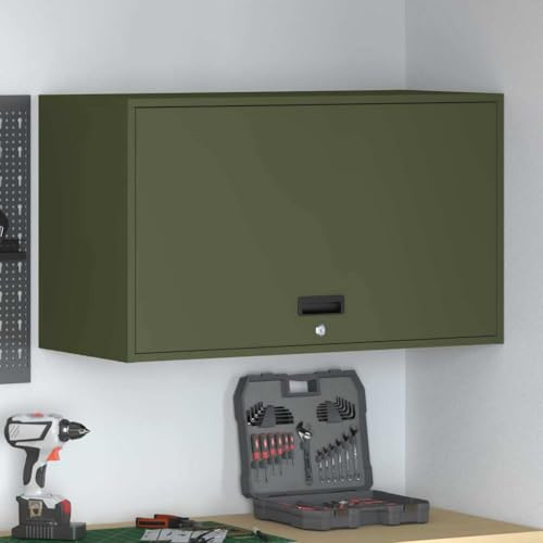 THOYTOUI Garage Storage Cabinet with Wall Mounted Design, Modern Steel Frame, for Garage and Home Use,40 x 90 x 53 cm (B x L x H)