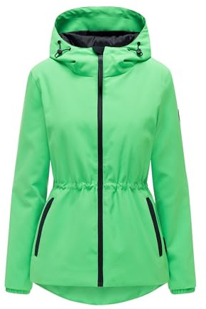 MARIKOO Damen Jacke (XS-3XL) wasserabweisend mit fester Kapuze, taillierbar - N127