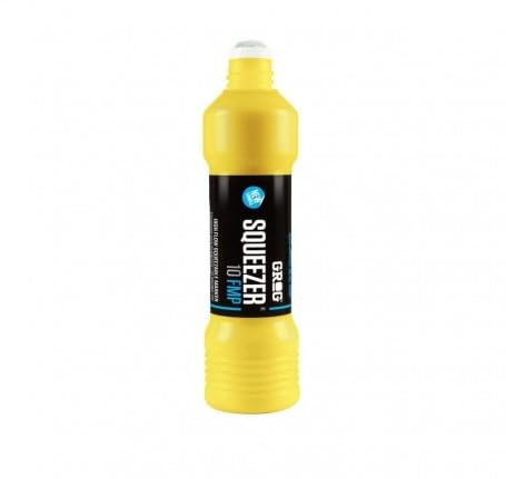 Grog 10 - Color Amarillo Rotulador squeezer, pintura recargable de 10 mm, suministrado por Graff-City