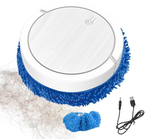 Balai robot - Aspirateur électrique multi-usages - Nettoyeur automatique de sols durs - Carrelage en bois - Tapis - Bureau à domicile, salon, cuisine, balcon - Technologie silencieuse - Pour chambre à