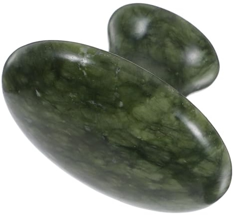 HYTROVE Facial and Body Gua Sha Massage Stones, Mushroom Shape Jade Tool for Spa Massages Providing Soothing Experience