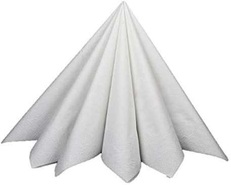 Blanc HYGIENIC Servietten – Set mit 1.500 Qualitätsservietten, 33er Tischservietten aus Zellstoff, 2-lagig, 1/4 Falz, Weiß