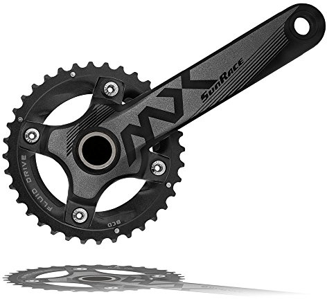 SunRace Single Front MTB Kurbelgarnitur 1x10 1x11 Kettensatz MX00 32T schmalbreit + BB