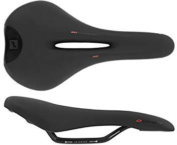 Massi Osprey Sattel für Radsport, Sport und Outdoor, Schwarz, 142 x 270 mm