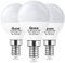 QNINE Cool White E14 LED Light Bulb, 6W (60W Equivalent), 540lm, 5000K Golf Ball Small Edison Screw Bulb, Non Dimmable, 3 Pack