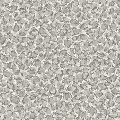BRICOFLOR Vliestapete | Leoparden-Tapete Tapete Leopard - Schlafzimmer-Tapete Tapeten Schlafzimmer Tapeten für Schlafzimmer - Beige / Crème, Grau | 10,05 x 0,70 m = Rolle 7.04 m²