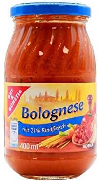 Gut & Günstig Nudelsauce Bolognese, 10er Pack (10 x 400ml)