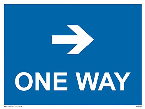 Confezione da 5 – Cartello con freccia direzionale a destra – 200 x 150 mm – A5L