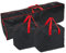 Ram® BLACK 3 Pieces Large Christmas Tree Bag With 2 x Decorations Bag With Zip Waterproof Christmas Tree Storage Bags And Decorations Bag