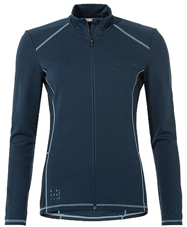 VAUDE Damen Women's Matera Ls Tricot T-Shirt, Dark Sea, 44 EU