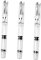 NUOBESTY 3Pcs Pen Brush Fuzzy Pen Brush Japanese Calligraphy Refillable Fountain Pen Brush Plastic Calligraphy Brush Fountain Pen Brush for Student Copy Scriptures