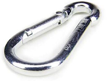Edelstahl Karabiner Silber Karabinerhaken Schnappverschluss 120 kg Tragfähigkeit