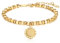 LOUISA SECRET Armband Damen Gold, Gold Armband Damen Edelstahl Ketten Anhänger Initial Damen Armbänder Verstellbare Kette Armband Schmuck Damen Geburtstag Weihnachtsgeschenke für Frauen Mädchen MaMa