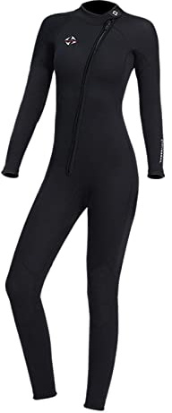 rockible Combinaisons Néoprène 3mm Combinaisons de Plongée Complètes Surf Natation Manches Longues Garder Zip Extensible pour Les Sports Nautiques, Femmes H