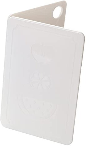 Klappbares Camping-Schneidebrett, Untere Skala, Klappbares Mehrzweck-Picknick-Schneidebrett aus Kunststoff (Nordischer Reis Weiß 20x12,5x0,8cm)