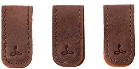 Snakehive Small Leather Cable Ties - Pack of 3 (Brown)
