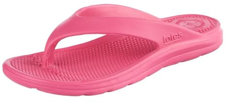 totes Women's Everywear Ara Thong Sandal, Azalea, 4 UK