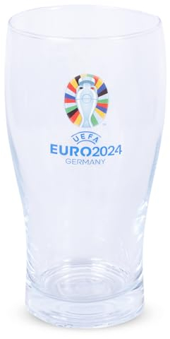 Euro 2024 Pintglas, offiziell lizenziert von Hy-Pro, Euro 2024 Merchandise