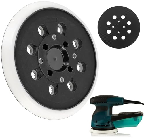 Schleifteller Professional Schleifteller Selbstklebendes Schleifplatte: TOATELU 8 Löcher Schleifteller, Ø125 mm Selbstklebendes SchleifgeräTe-Zubehör für Bosch PEX 300 AE 400 AE 4000 AE Accessoires