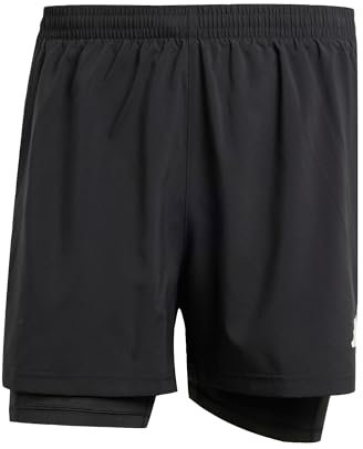 adidas Homme Own The Run Climacool 2in1 Short, Black, L