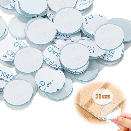 Mbsomnus Gumminoppen für Glasplatten 30mm Elastikpuffer Transparent 50 Stück Gummipuffer Transparent Selbstklebend Schutzpuffer Abstandshalter Rund für Glasplatte Tisch Schrank