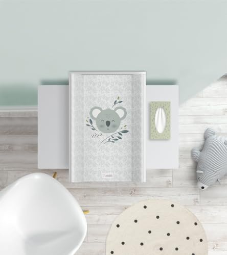Baby Wickelauflage mit Verstärkung 70 x 47 cm Koala - Wickelplatte für Babybett - Wickelaufsatz und Bettumrandung - Changing Mat Zubehör
