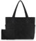 Kasgo Cabas Femme, Grand Poches Multiples Set de Sac Fourre Tout Matelassé Léger 15,6 Pouces Sac Ordinateur Femme Tote Bag Zippée avec Pochette pour Travail Voyage École Noir