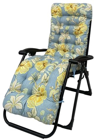 HLTQL Relaxliege Auflage Outdoor、Auflage Liegestuhl Klappbar、Auflage Sonnenliege Bunt、Liegestuhlauflagen Hochlehner、Relaxsessel Auflage Garten(c7,170x53x8cm)