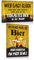 2ER BIER SCHILD SET 20X30cm - Retro Blechschild Bar mit Spruch Lustig - Kneipen Metallschild Wandschild Wand-deko für Theke Partyraum Kellerbar Partykeller Hobbyraum - Geschenk für Männ Papa (SET A)