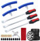 Cartlant 33x Reifenheber Set, Montierhebel Reifen Motorrad Werkzeug mit 3X Reifenmontierhebel, 3X Rad Felge Protektoren, Tire Spoons Lever Reifenwechselset Reifen für Motorrad Fahrrad MTB