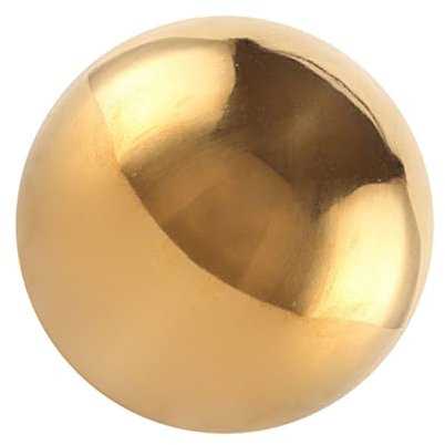 TINEASUR Edelstahl Hohlkugel Spiegelpoliert Goldfarbig Reflektierende Gartenkugel Outdoor Dekoration Wetterfest Langlebig Für Gartendeko Haus Und Büro