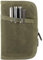 Notizbuch Abdeckung, Notizbuch Tasche mit Stift Halter, Kleines Notizbuch Taschen,Wasserbeständige gewachste Leinwand Notizblock Halter für Journal Notebook Passwort Planer Buch (17.5x11x2cm, Olive)