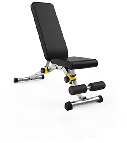 CHDWEY Trainingsgeräte Multifunktionaler Hantel-Fitnessstuhl für zu Hause, der zusammenklappbares Abs-Brett anpasst